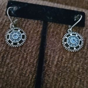 Blue crystal earrings